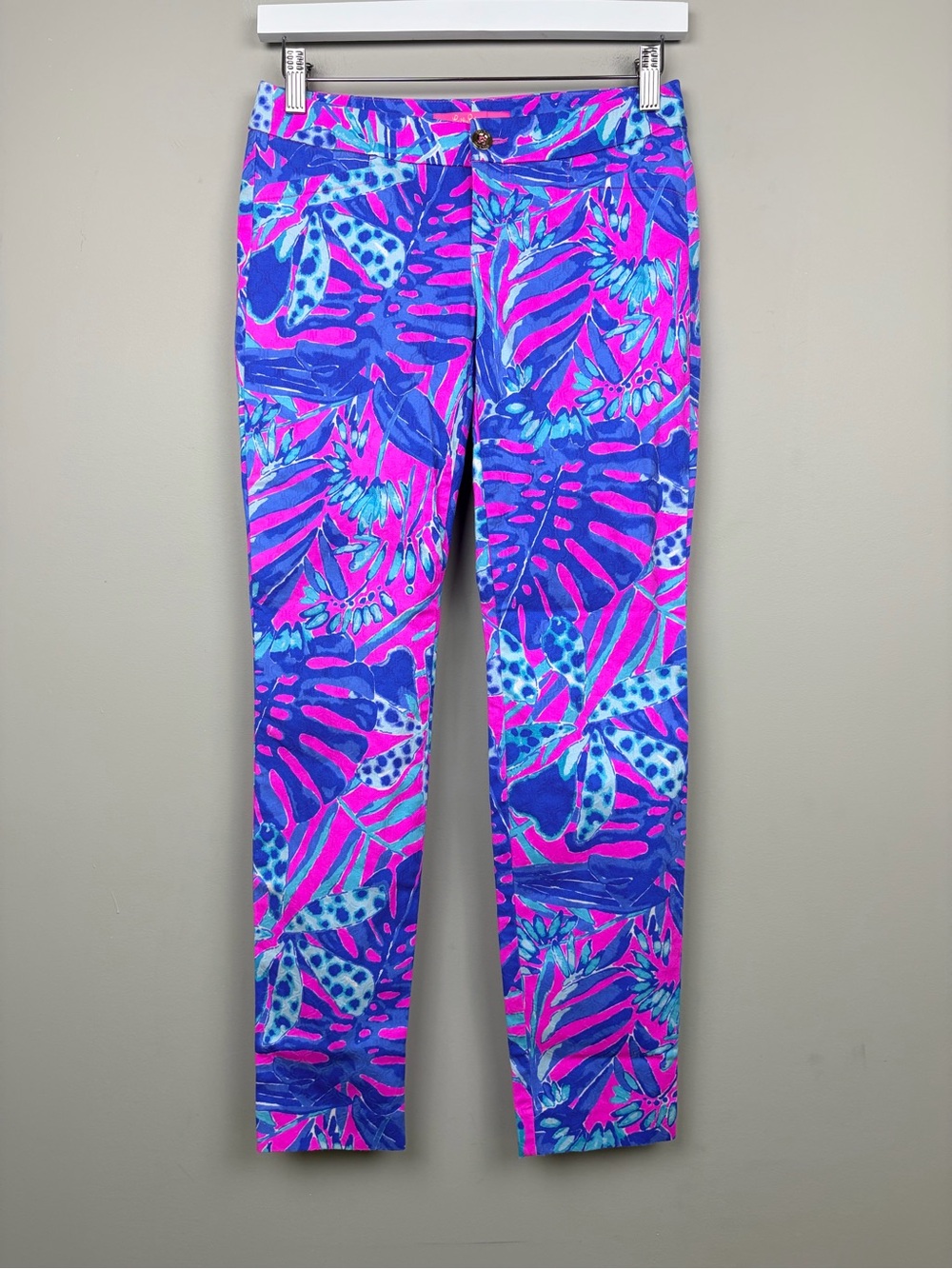 Lilly Pulitzer Kelly Skinny Ankle Pant Cliffside Garden Size 0 - Picture 1 of 10